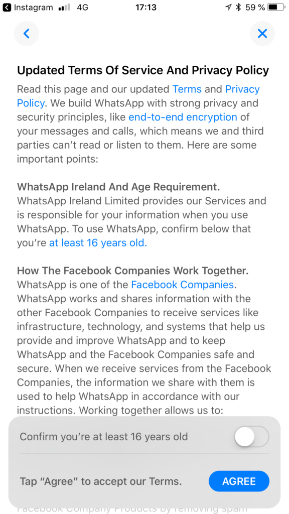 WhatsApp Terms of Service